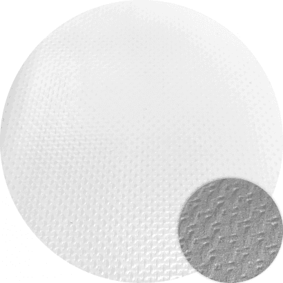 DiFanSi PVC mesh rubber canvas-Silver back-White/Silver