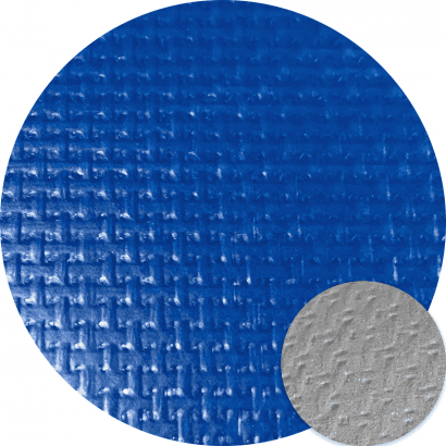 DiFanSi PVC mesh rubber canvas-Silver back-Cobalt Blue/Grey