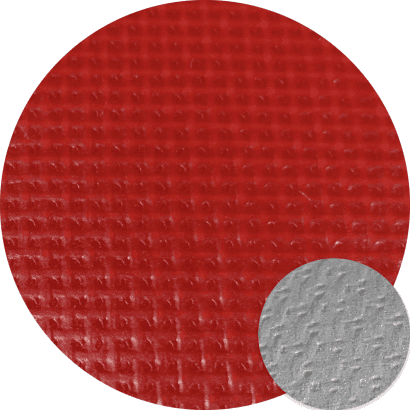 DiFanSi PVC mesh rubber canvas-Silver back-Red/Grey