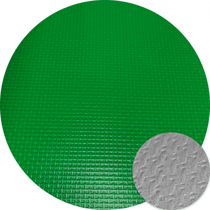 DiFanSi PVC mesh rubber canvas-Silver back-Green/Grey