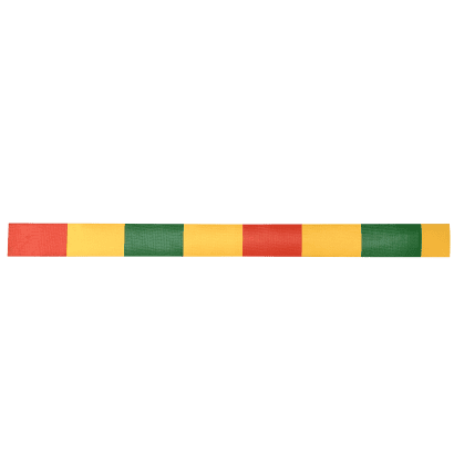 NAN YA PVC mesh rubber canvas-Color stripes-Red Yellow Green-narrow stripes