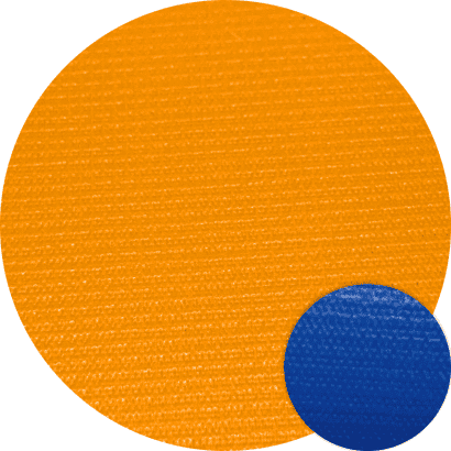 NAN YA PVC mesh rubber canvas-Bicolor-Dark Orange/Cobalt Blue