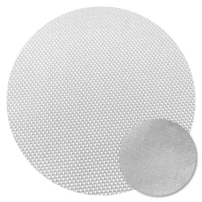 Tetoron Fabric-White/Silver