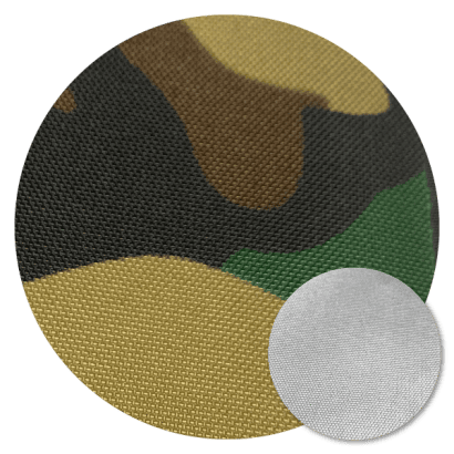 Tetoron Fabric-Camouflage/Silver