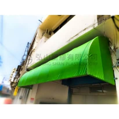 Styling awning-1/4 round shape