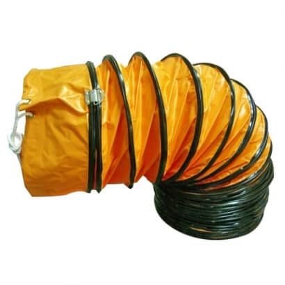 Orange PVC telescopic air duct